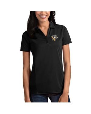 Antigua Pittsburgh Penguins Tribute Polo - Black