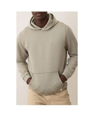 Marine Layer Corbet Vertical Quilted Pullover Hoodie - Gray