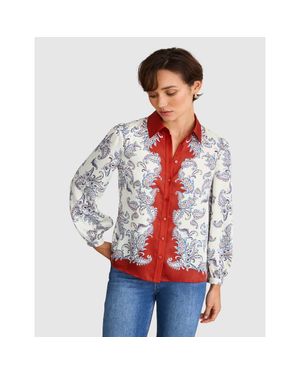 Hobbs Mariella Print Shirt - Red