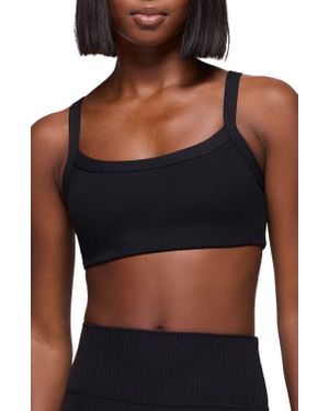 Prana Luxara Rib Sports Bra - Black