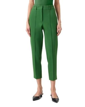 Akris Punto High Waist Signature Jersey Pants - Green