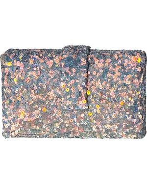 Simitri Classic Sequin Kitsch Clutch - Blue