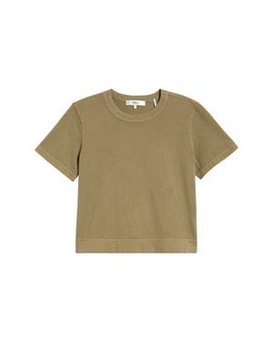 FRAME The Boxy Crop T-Shirt - Green