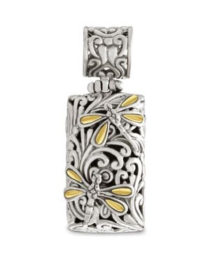 DEVATA Dragonfly Rectangle Pendant - Metallic