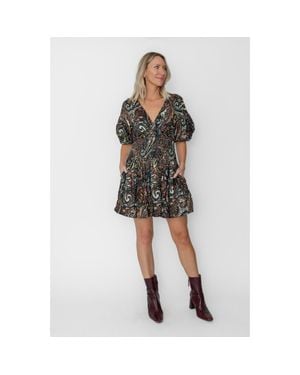 West Of Brigitte Mini Dress - Multicolor