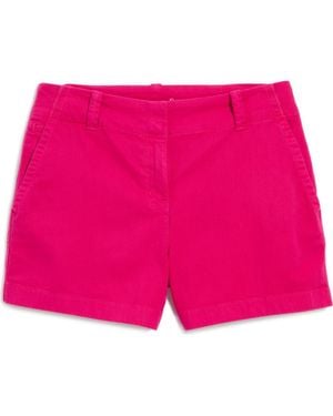 Vineyard Vines Herringbone Stretch Cotton Shorts - Pink