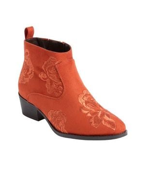 Comfortview The Gwyneth Bootie - Red