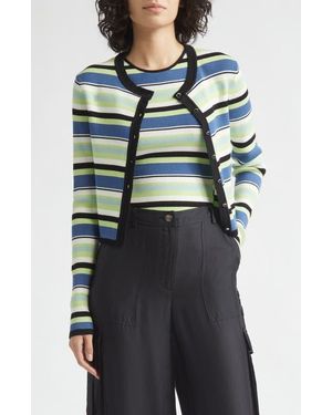 Toccin Zoe Crop Fitted Cardigan - Gray