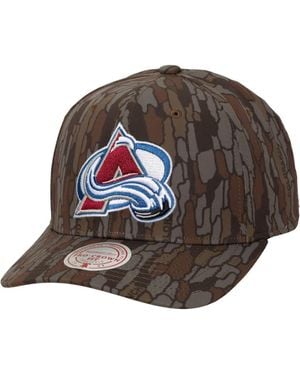 Mitchell & Ness Colorado Avalanche Hidden Pro Crown Adjustable Hat - Brown