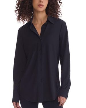 Commando Classic Oversize Button-Up Shirt - Blue