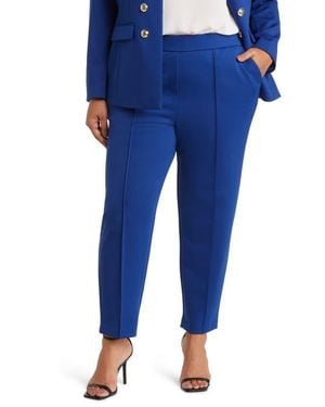 Tahari Pintuck Pants - Blue