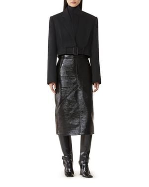 Lanvin Short Belted Jacket - Black