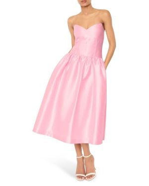Likely Filomena Fit & Flare Cocktail Dress - Pink