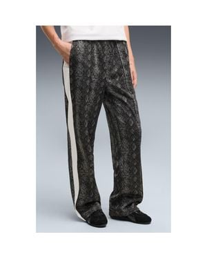 PUMA T7 Snake Print Track Pants - Gray