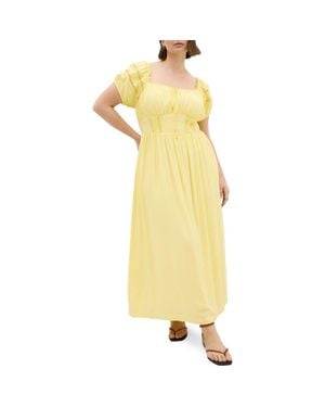 City Chic Arielle Maxi Dress - Yellow