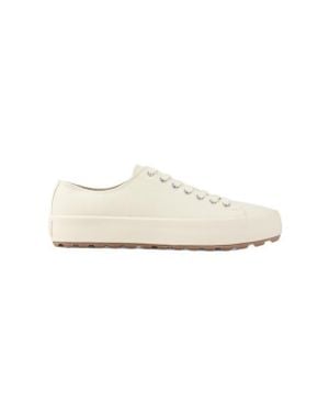 Sandro Low-Top Canvas Sneakers - White