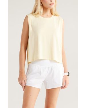 Zella New Take Boxy Tank Top - Natural