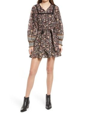 Cleobella Trista Long Sleeve Cotton Minidress - Multicolor