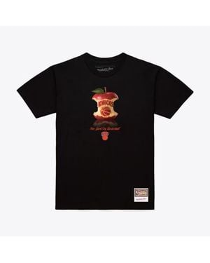 Mitchell & Ness New York Knicks Court Apple T-Shirt - Black