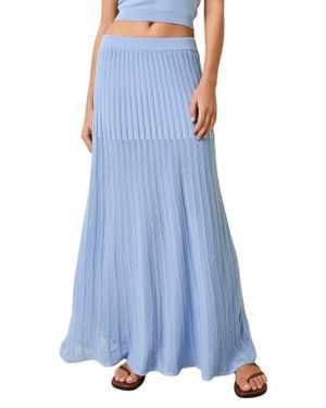 Solid & Striped Bridget Maxi Skirt - Blue