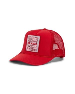 Friday Feelin Be Kind Patch Trucker Hat - Red