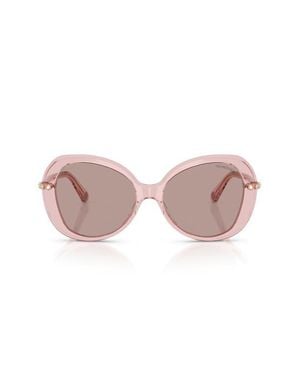Swarovski 55Mm Butterfly Sunglasses - Pink