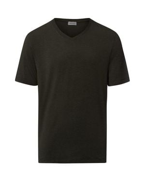 Hanro Casuals Soft V-Neck T-Shirt - Black