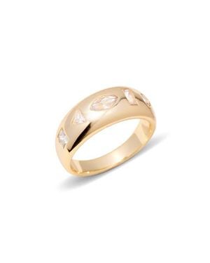 Brook and York Carter Mosaic Dome Ring - White