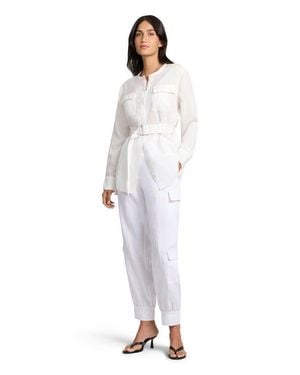 Onia Linen Utility Shirt - White