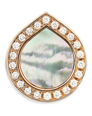 Repossi Antifer Pavè Diamond Stud Earrings - Metallic