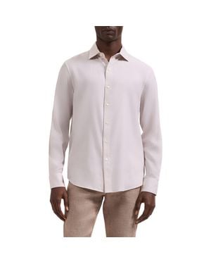Bugatchi Axel Trim Fit Solid Cotton Blend Button-Up Shirt - Multicolor