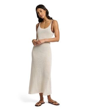 Onia Linen Sweater Scoop Maxi Dress - White
