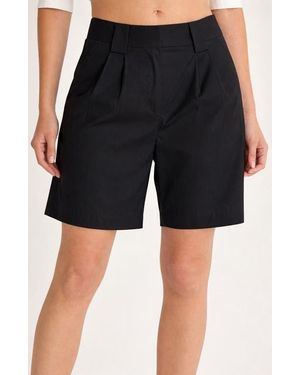 Crescent Tailored Trouser Shorts - Black