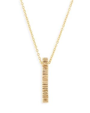Soko Meta Bar Pendant Necklace - Metallic