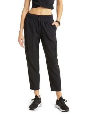 Zella Horizon Woven Cargo Pants - Black