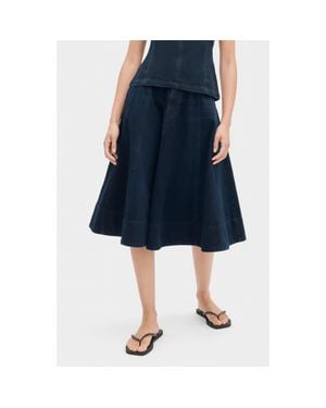 ALIGNE Lana Denim Midi Skirt - Blue