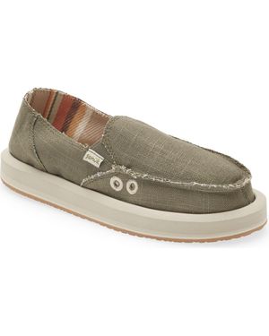 Sanuk Donna Slip-On Sneaker - Green