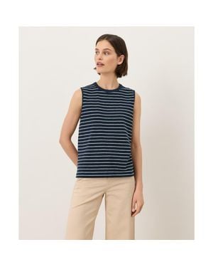 Pact Organic Cotton Soft-Slub Essential Tank - Blue