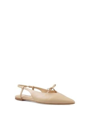 Zigi Hala Pointed Toe Slingback Flat - Natural