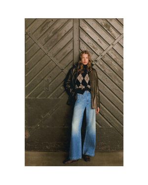 H&M Wide High Jeans - Blue