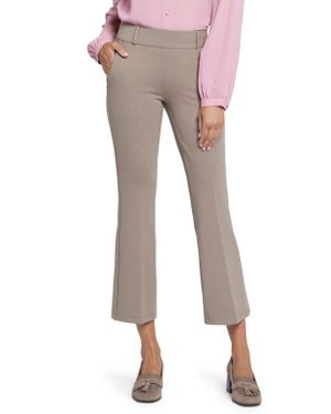 NYDJ Pull-On Ankle Flare Pants - Natural