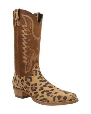 Dingo Bulls Eye Western Boot - Brown