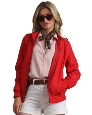 Members Only Classic Iconic Racer Jacket - Red
