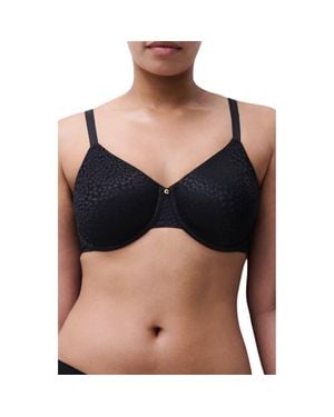 Chantelle Magique Underwire Back Smoothing Minimizer Bra - Black