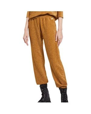 Ottod'Ame Viscose Pants With Lurex - Brown