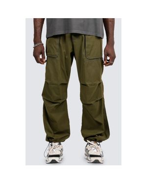 Pleasures Public Parachute Utility Pants - Green
