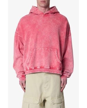 MNML Contrast Stitch Hoodie - Red