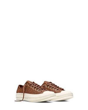 Converse Gender Inclusive Chuck 70 Woven Leather Sneaker - Brown