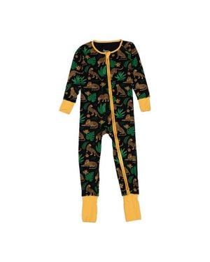 Leveret Kids Viscose Matching Family Holiday Pajama Sleeper, Reindeer & Polar Bear Prints - Multicolor