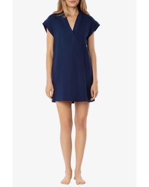 Helen Jon Island V-Neck Dress - Blue